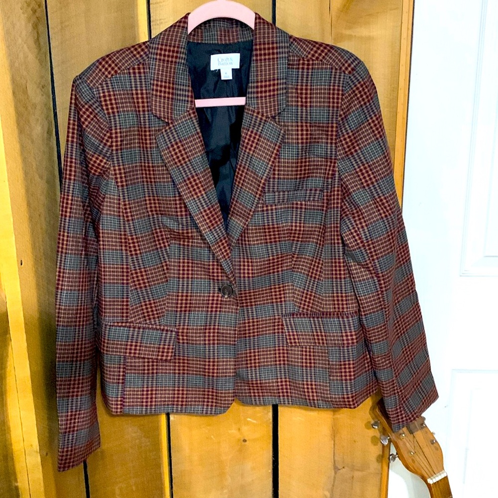 Croft & Barrow Plaid Jacket